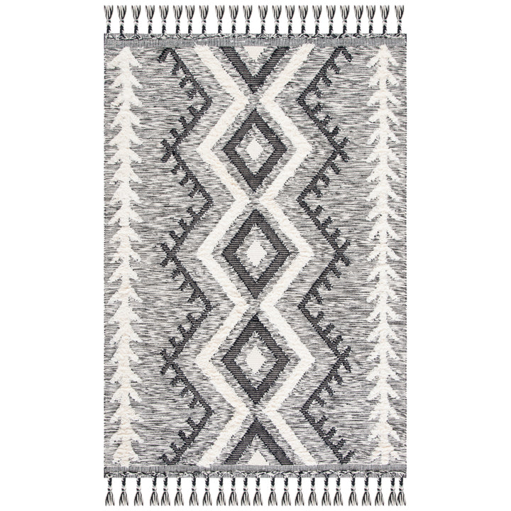 SAFAVIEH Kenya KNY462A Handmade Ivory / Black Rug Image 2