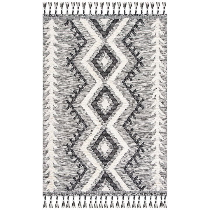 SAFAVIEH Kenya KNY462A Handmade Ivory / Black Rug Image 1