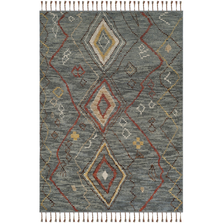 SAFAVIEH Kenya KNY544A Hand-knotted Grey / Multi Rug Image 1