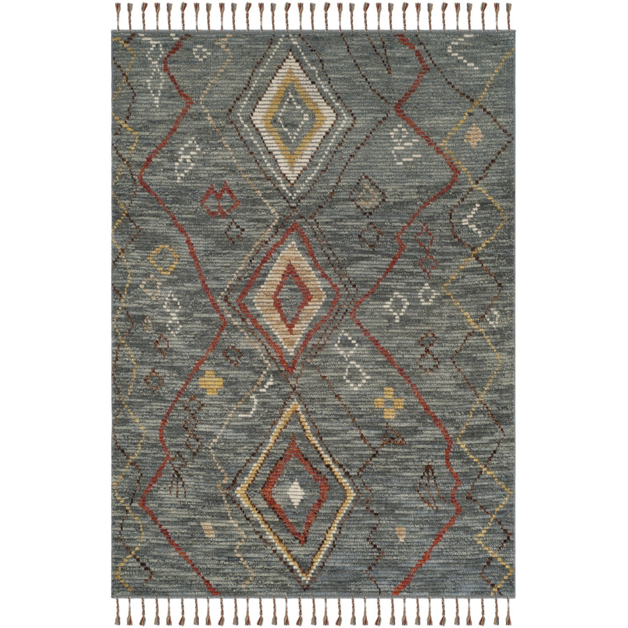 SAFAVIEH Kenya KNY544A Hand-knotted Grey / Multi Rug Image 1