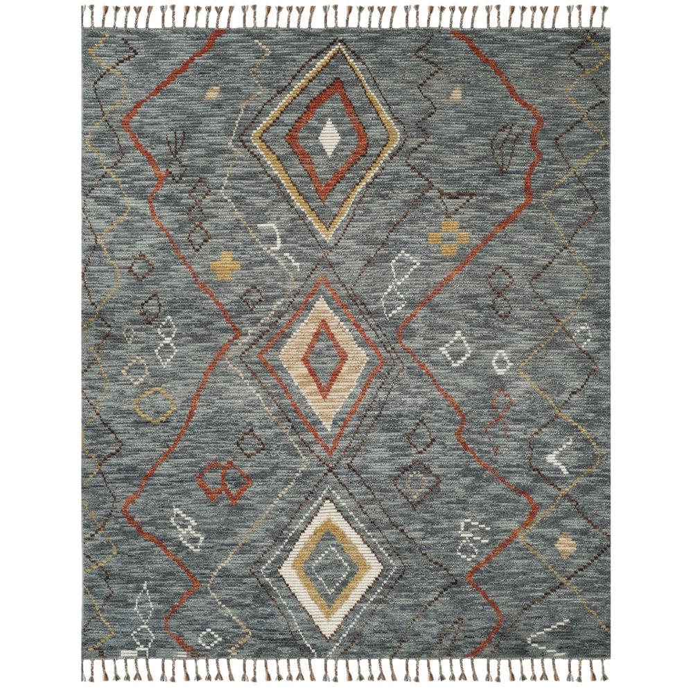 SAFAVIEH Kenya KNY544A Hand-knotted Grey / Multi Rug Image 2