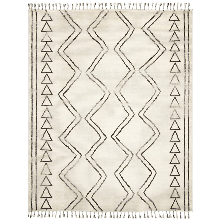 SAFAVIEH Kenya KNY513A Hand-knotted Ivory / Black Rug Image 4