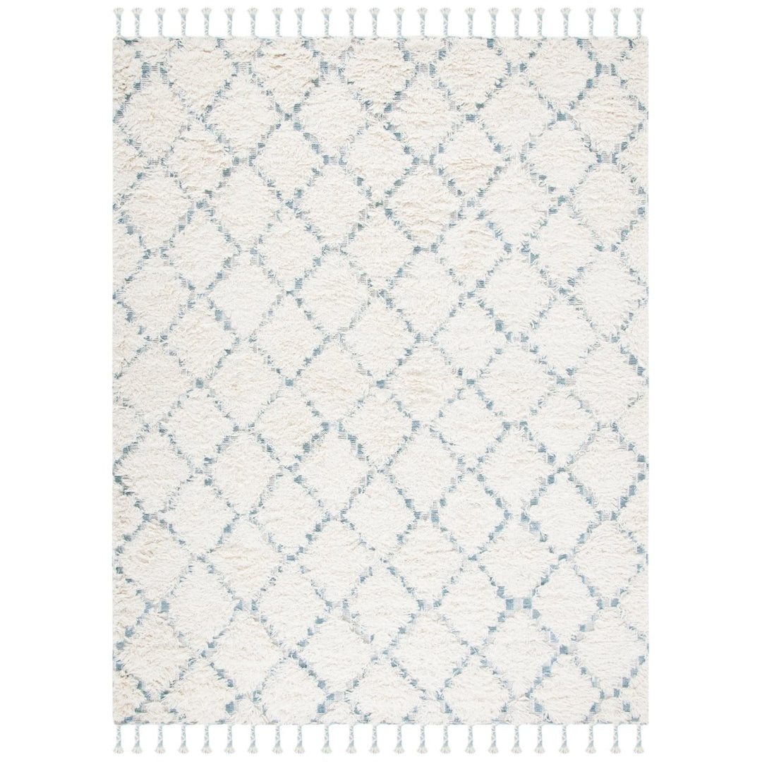 SAFAVIEH Kenya KNY604M Hand-knotted Blue / Ivory Rug Image 1