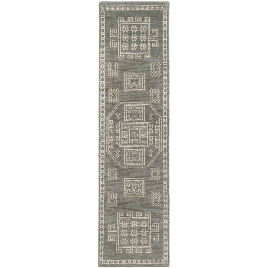 SAFAVIEH Kenya Collection KNY635A Hand-knotted Grey Rug Image 1