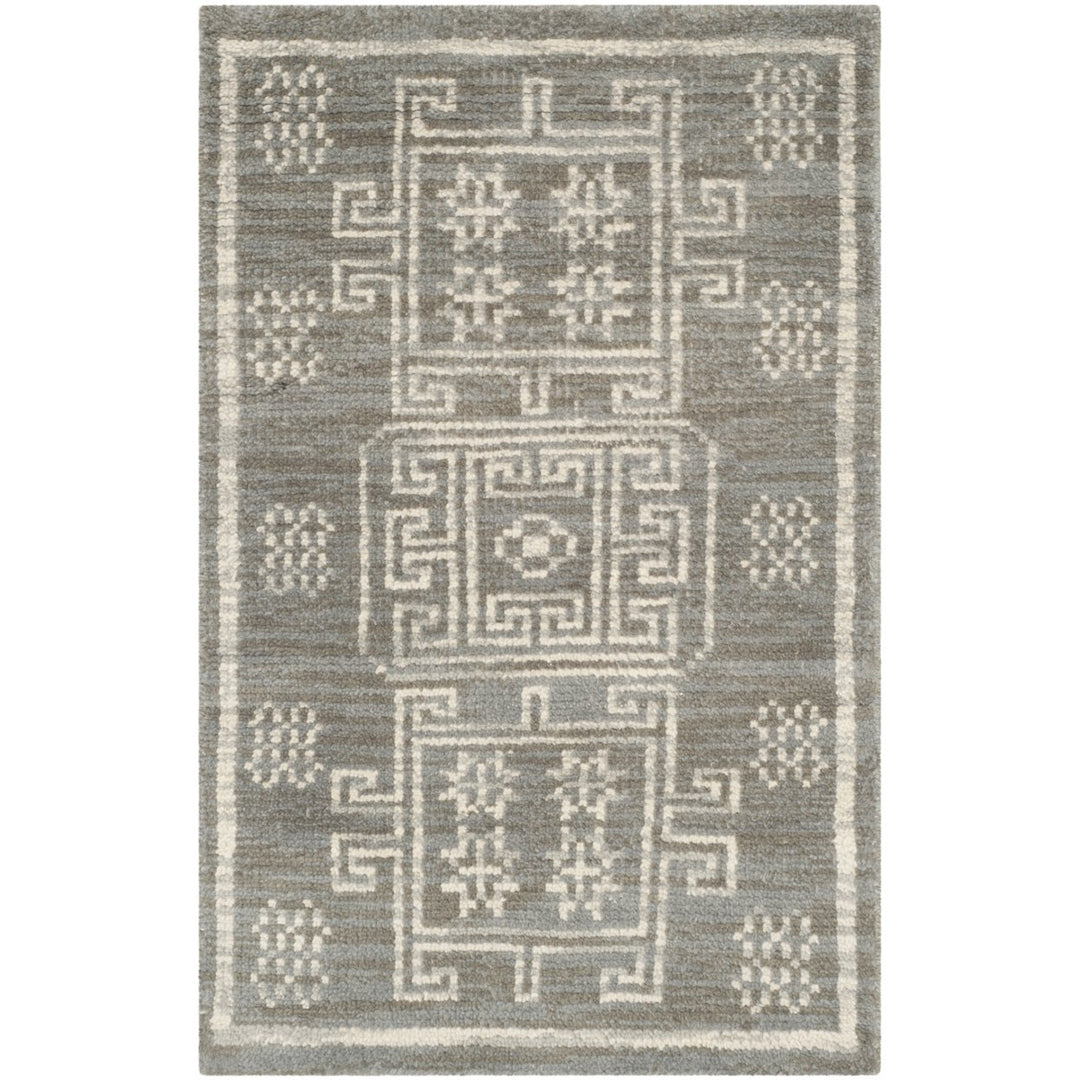 SAFAVIEH Kenya Collection KNY635A Hand-knotted Grey Rug Image 1