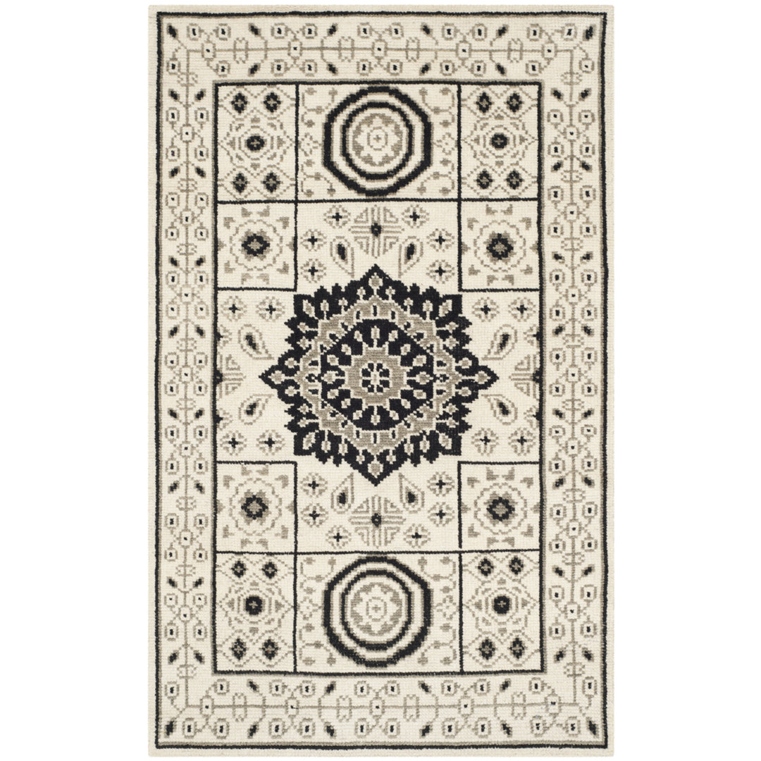 SAFAVIEH Kenya KNY625A Hand-knotted Ivory / Grey Rug Image 7