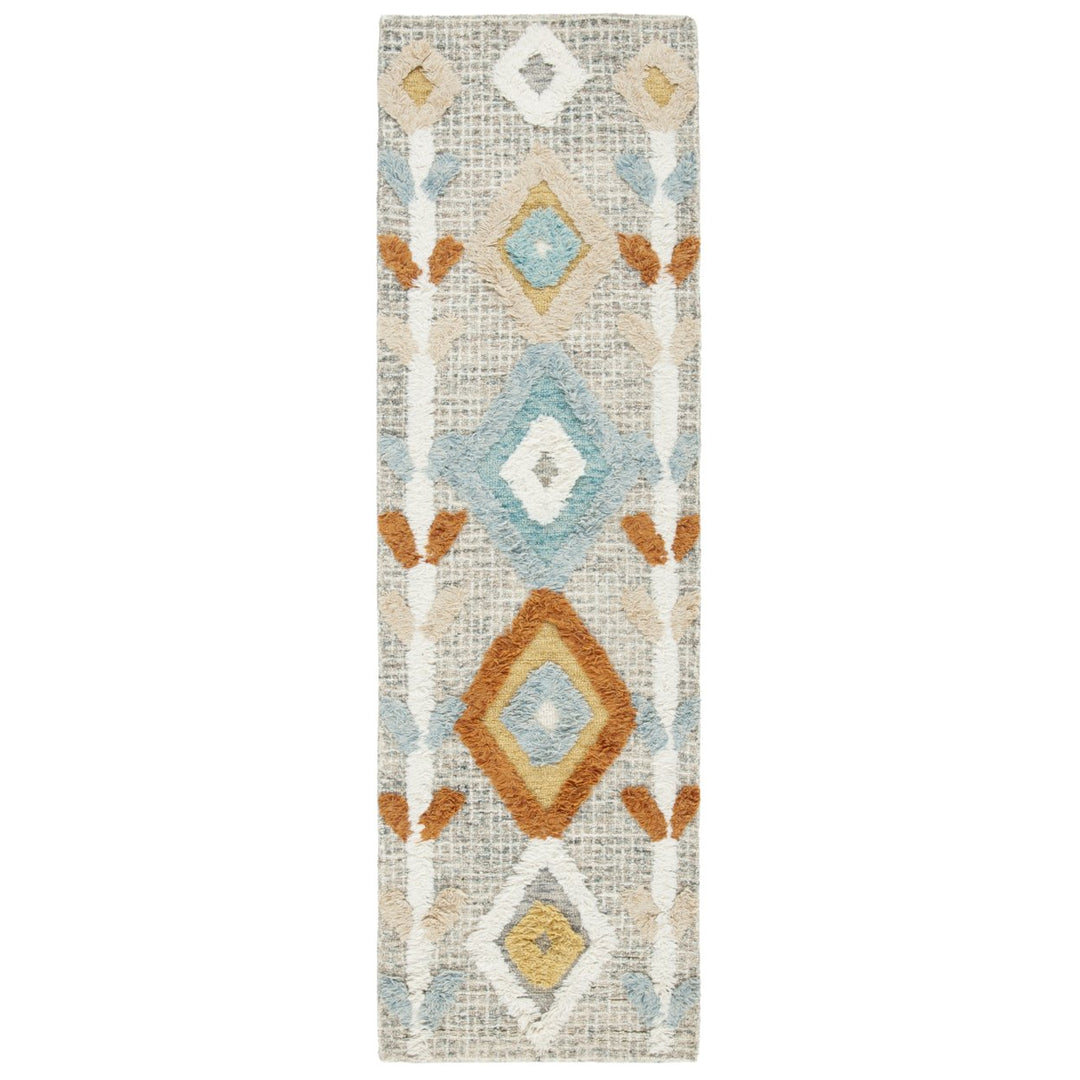 SAFAVIEH Kenya Collection KNY665F Handmade Grey/Blue Rug Image 3