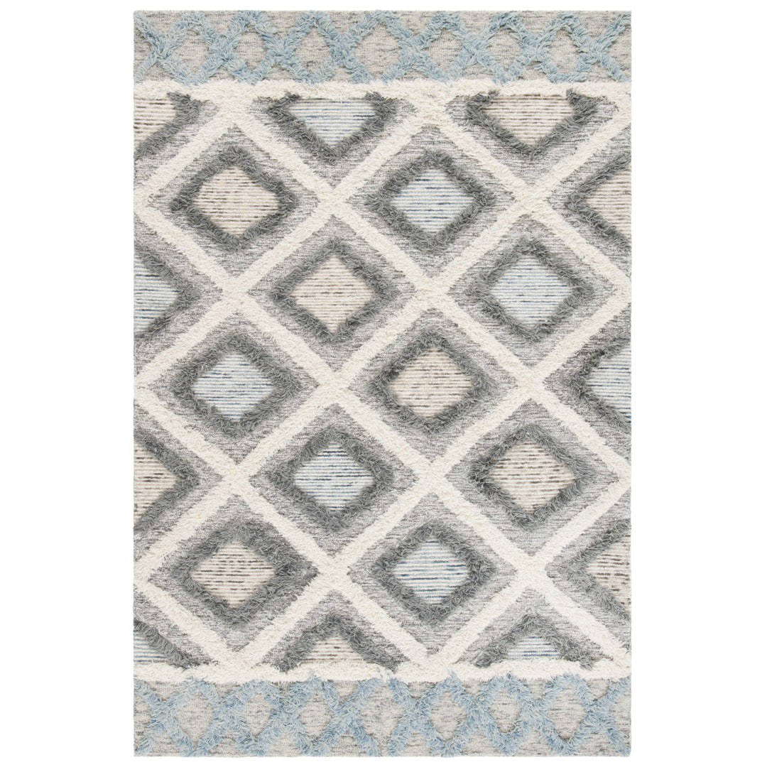 SAFAVIEH Kenya KNY667A Handmade Ivory / Grey Rug Image 1