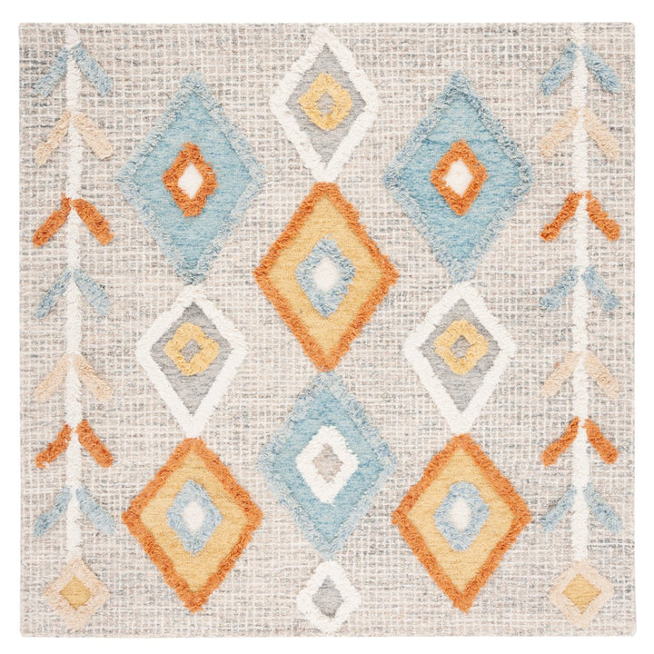 SAFAVIEH Kenya Collection KNY665F Handmade Grey/Blue Rug Image 4