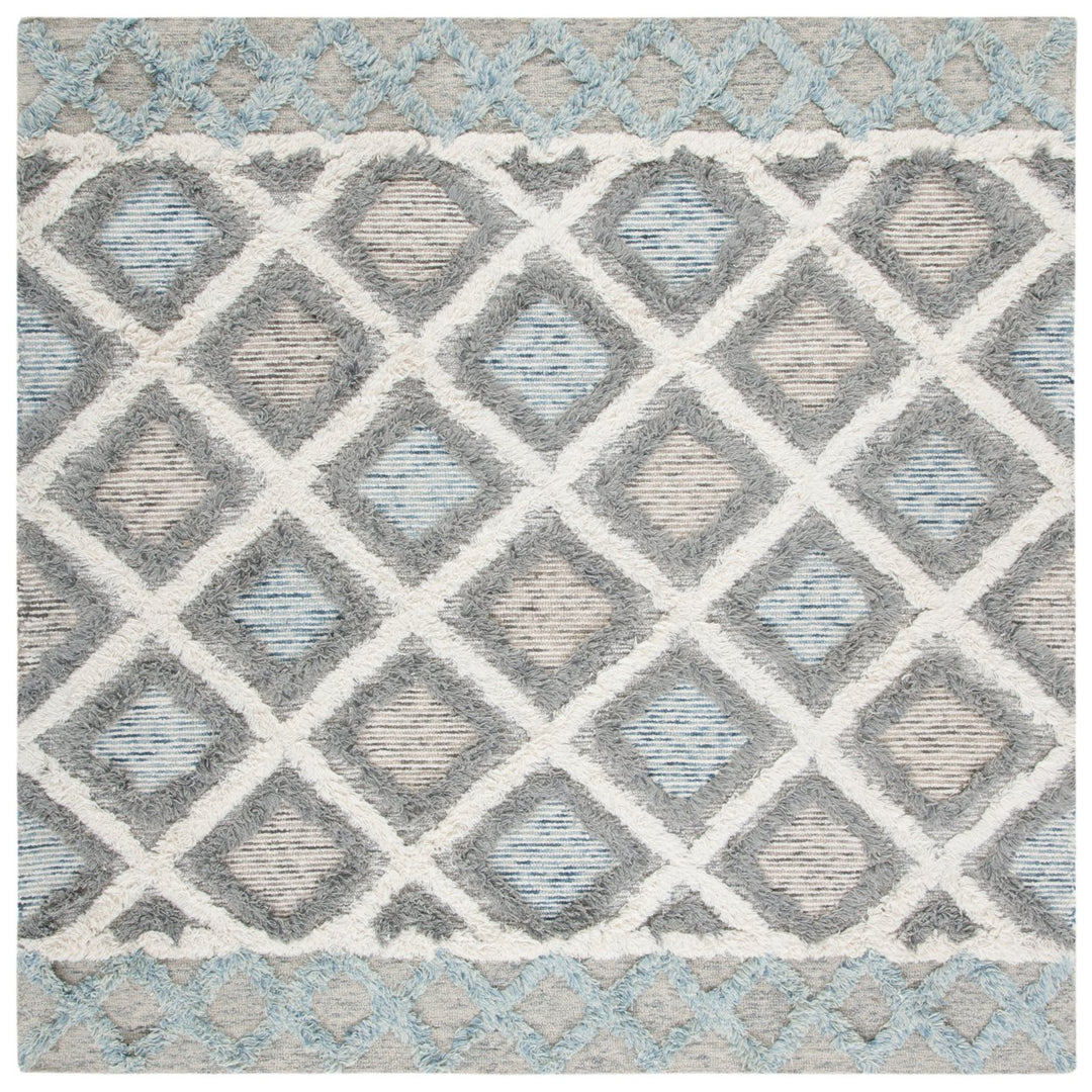 SAFAVIEH Kenya KNY667A Handmade Ivory / Grey Rug Image 1