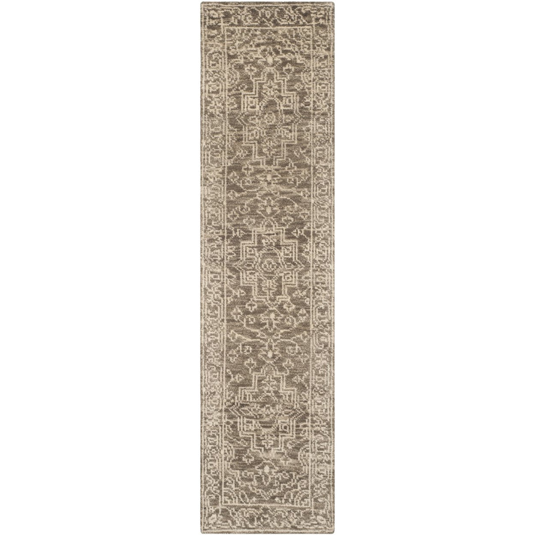 SAFAVIEH Kenya KNY682A Hand-knotted Brown / Beige Rug Image 1