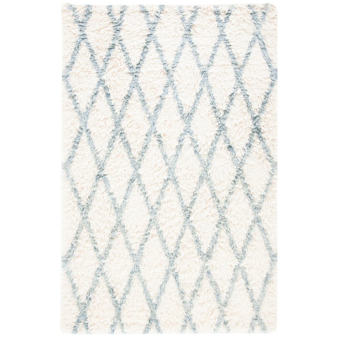 SAFAVIEH Kenya KNY712A Hand-knotted Ivory / Blue Rug Image 2