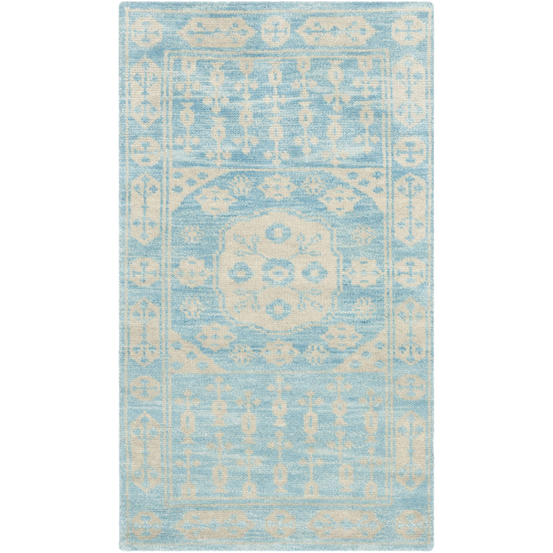 SAFAVIEH Kenya Collection KNY683A Hand-knotted Blue Rug Image 7