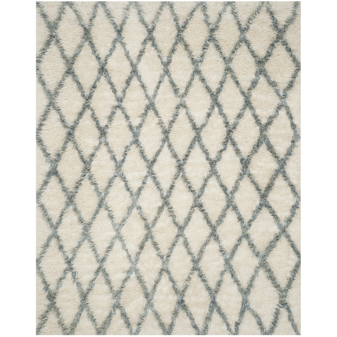 SAFAVIEH Kenya KNY712A Hand-knotted Ivory / Blue Rug Image 5