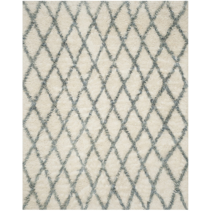 SAFAVIEH Kenya KNY712A Hand-knotted Ivory / Blue Rug Image 5