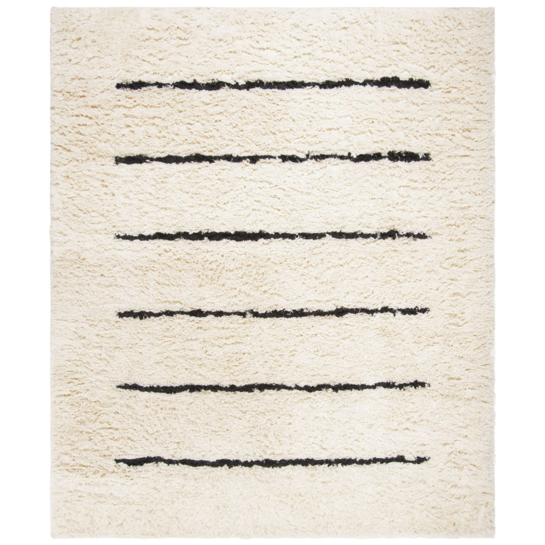 SAFAVIEH Kenya KNY750Z Hand-knotted Ivory / Black Rug Image 1