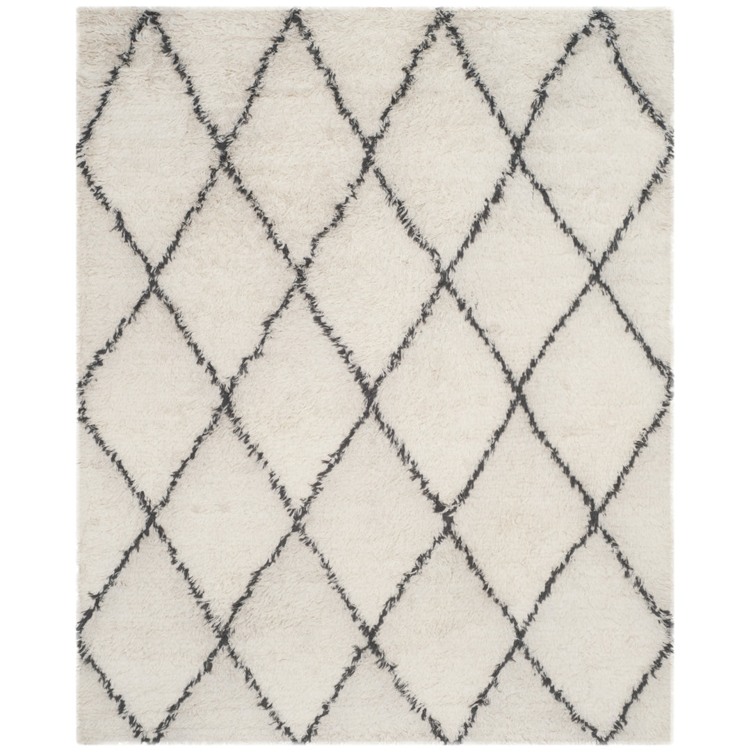 SAFAVIEH Kenya KNY733A Hand-knotted Ivory / Grey Rug Image 4