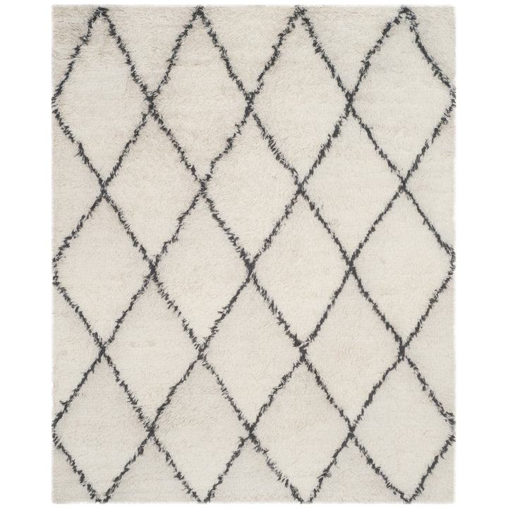 SAFAVIEH Kenya KNY733A Hand-knotted Ivory / Grey Rug Image 1