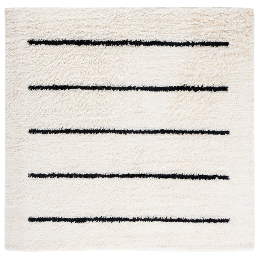 SAFAVIEH Kenya KNY750Z Hand-knotted Ivory / Black Rug Image 5