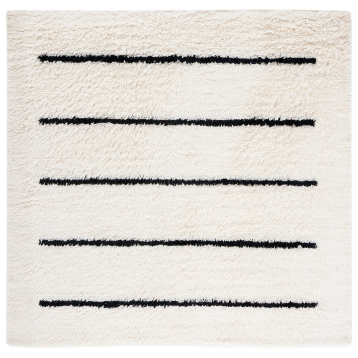 SAFAVIEH Kenya KNY750Z Hand-knotted Ivory / Black Rug Image 5