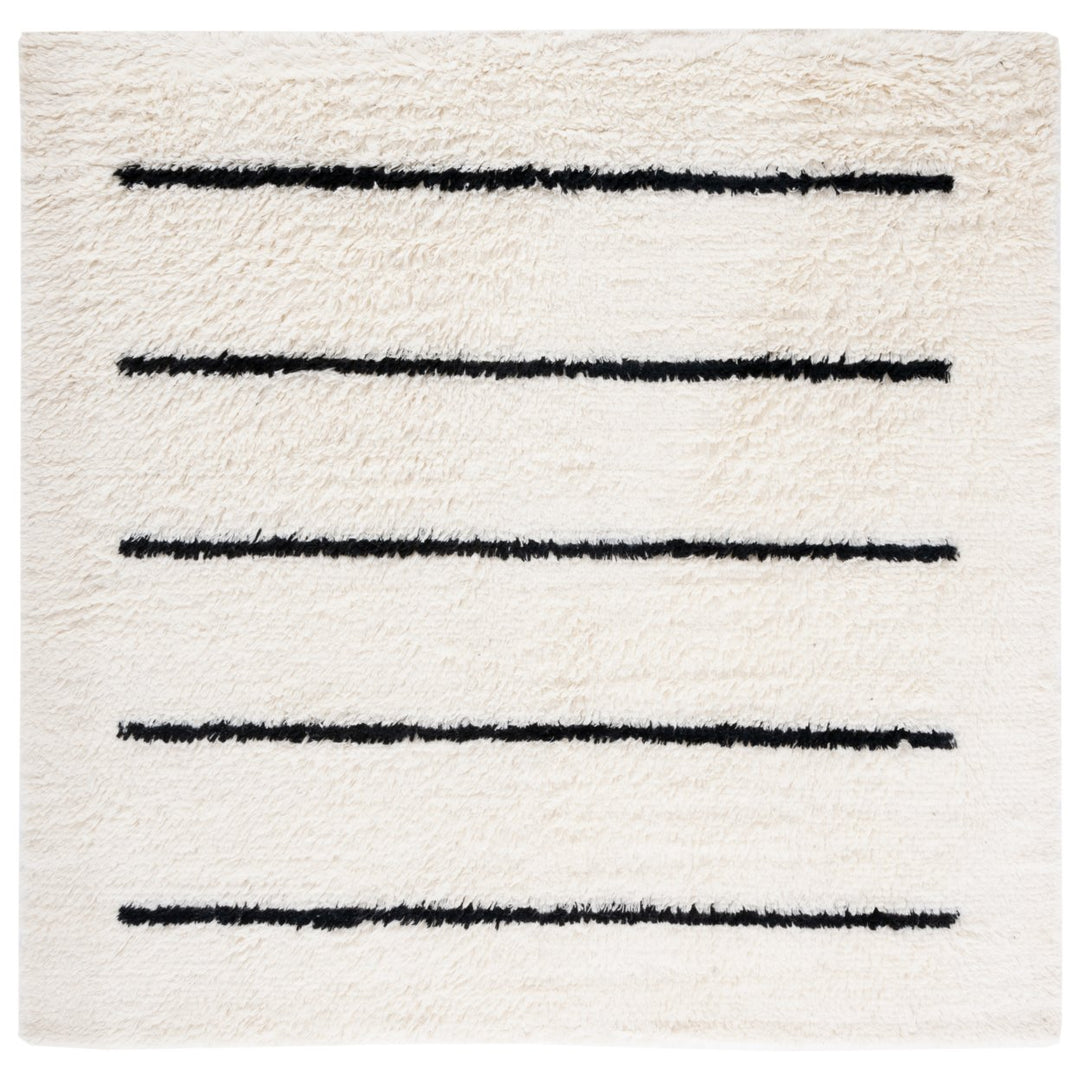 SAFAVIEH Kenya KNY750Z Hand-knotted Ivory / Black Rug Image 1