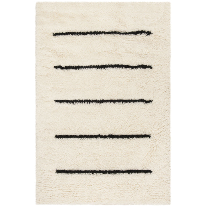 SAFAVIEH Kenya KNY750Z Hand-knotted Ivory / Black Rug Image 3