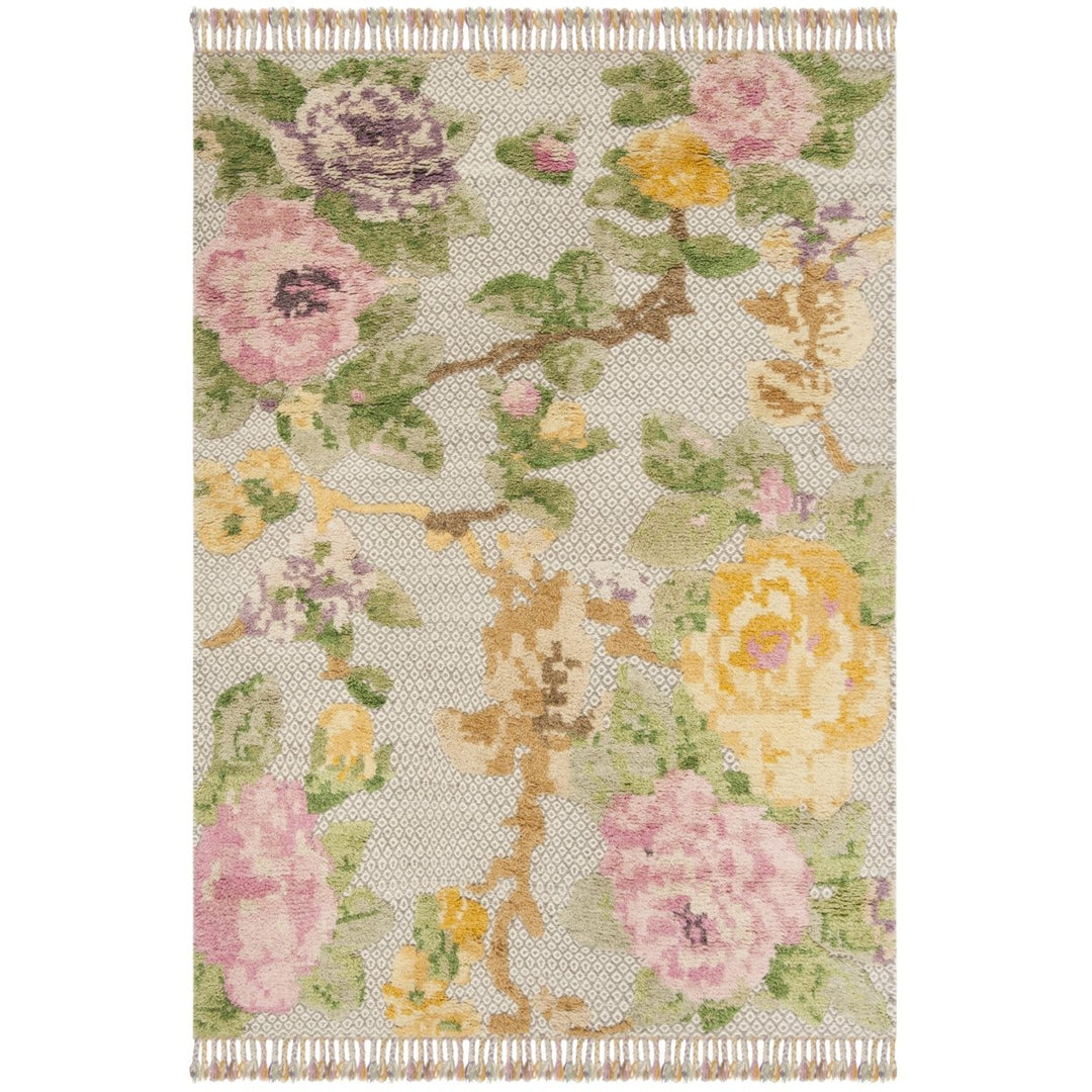 SAFAVIEH Kenya KNY802P Hand-knotted Pink / Grey Rug Image 2