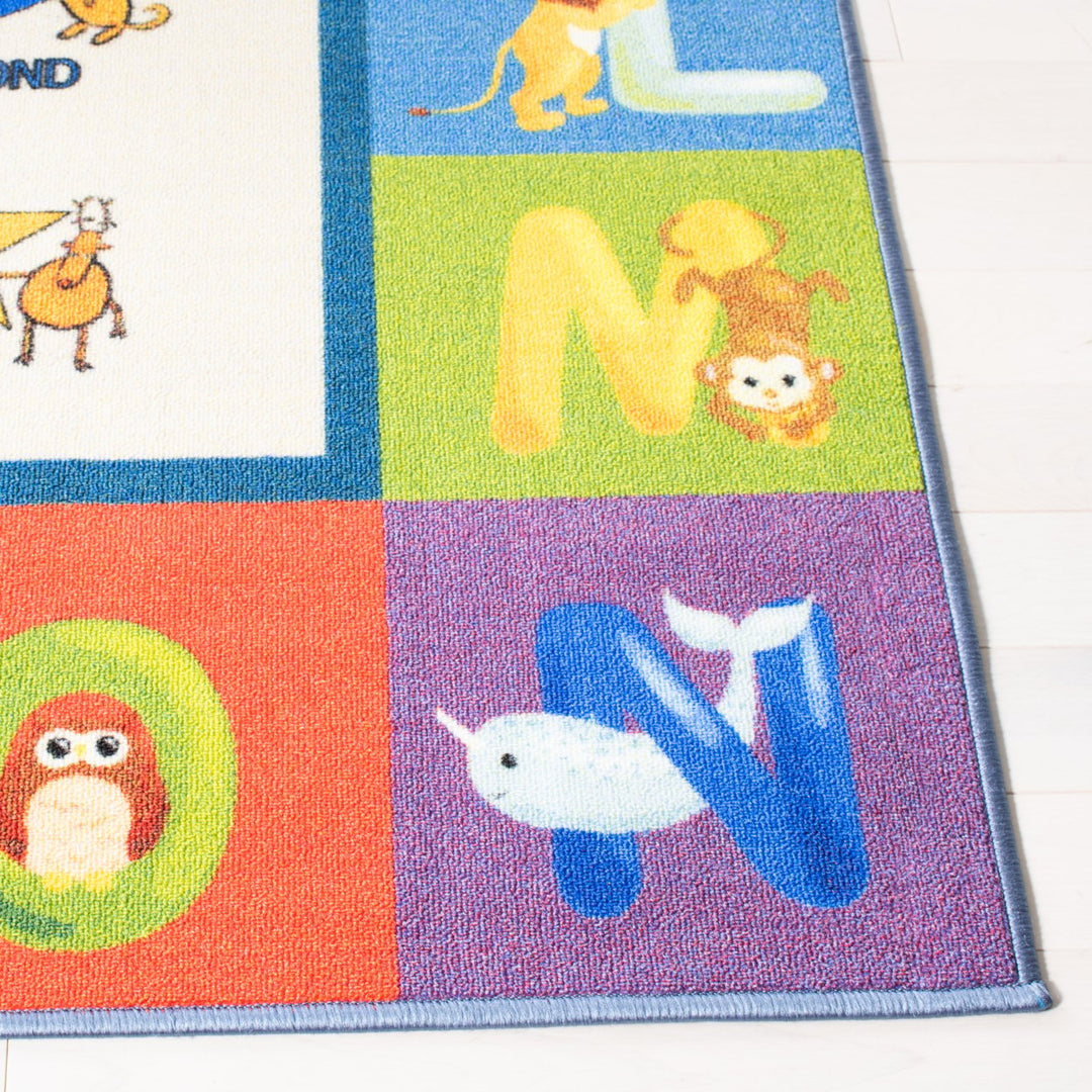 SAFAVIEH Kids Playhouse KPH225A Beige / Blue Rug Image 5