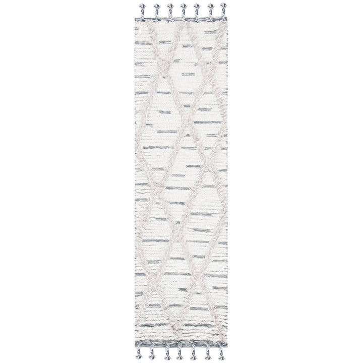 SAFAVIEH Kenya KNY953A Handwoven Ivory / Grey Rug Image 1