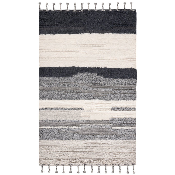 SAFAVIEH Kenya KNY955A Handwoven Ivory / Grey Rug Image 7