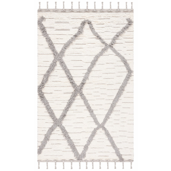 SAFAVIEH Kenya KNY954A Handwoven Ivory / Grey Rug Image 7