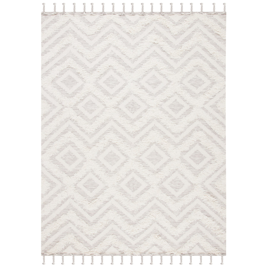 SAFAVIEH Kenya KNY957A Handwoven Ivory / Grey Rug Image 1