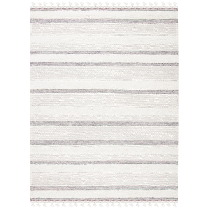 SAFAVIEH Kenya KNY959A Handwoven Ivory / Grey Rug Image 1