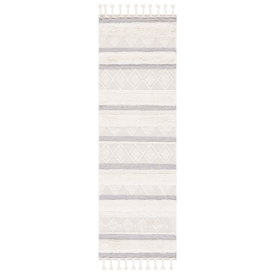 SAFAVIEH Kenya KNY959A Handwoven Ivory / Grey Rug Image 3