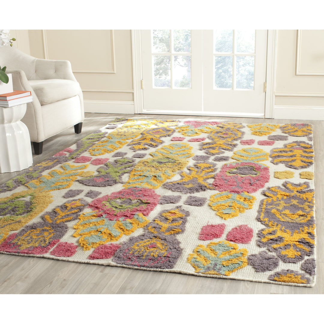 SAFAVIEH Kenya Collection KNY818A Hand-knotted Multi Rug Image 1