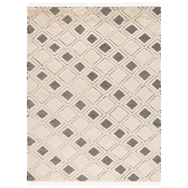 SAFAVIEH Kenya KNY805A Hand-knotted Ivory / Black Rug Image 1