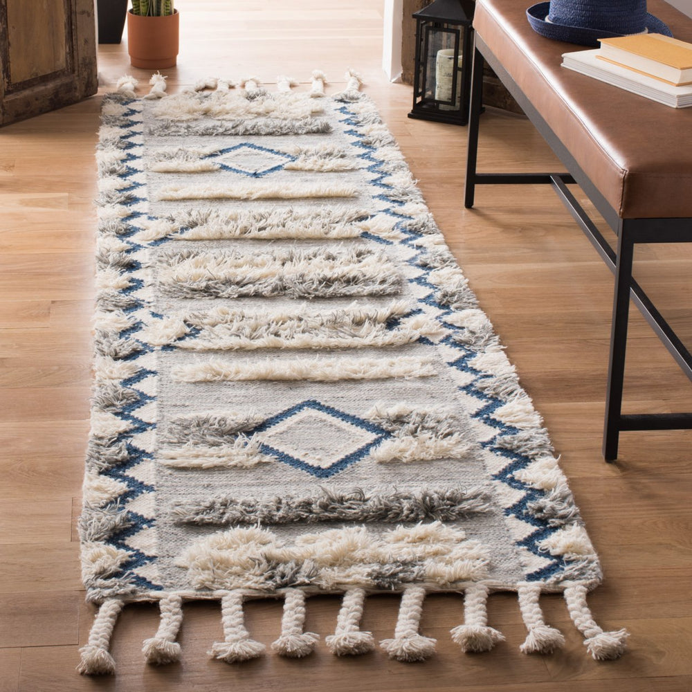 SAFAVIEH Kenya KNY909F Hand-knotted Grey / Ivory Rug Image 2