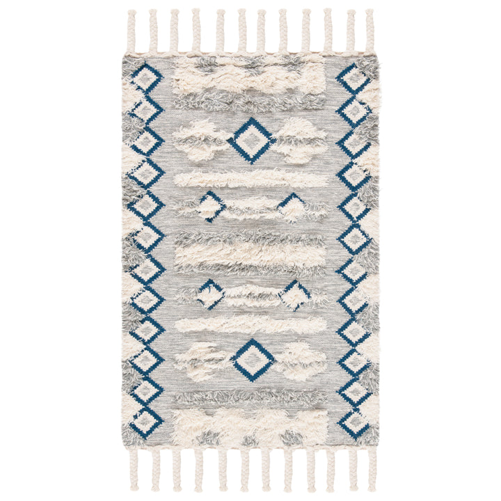 SAFAVIEH Kenya KNY909F Hand-knotted Grey / Ivory Rug Image 5