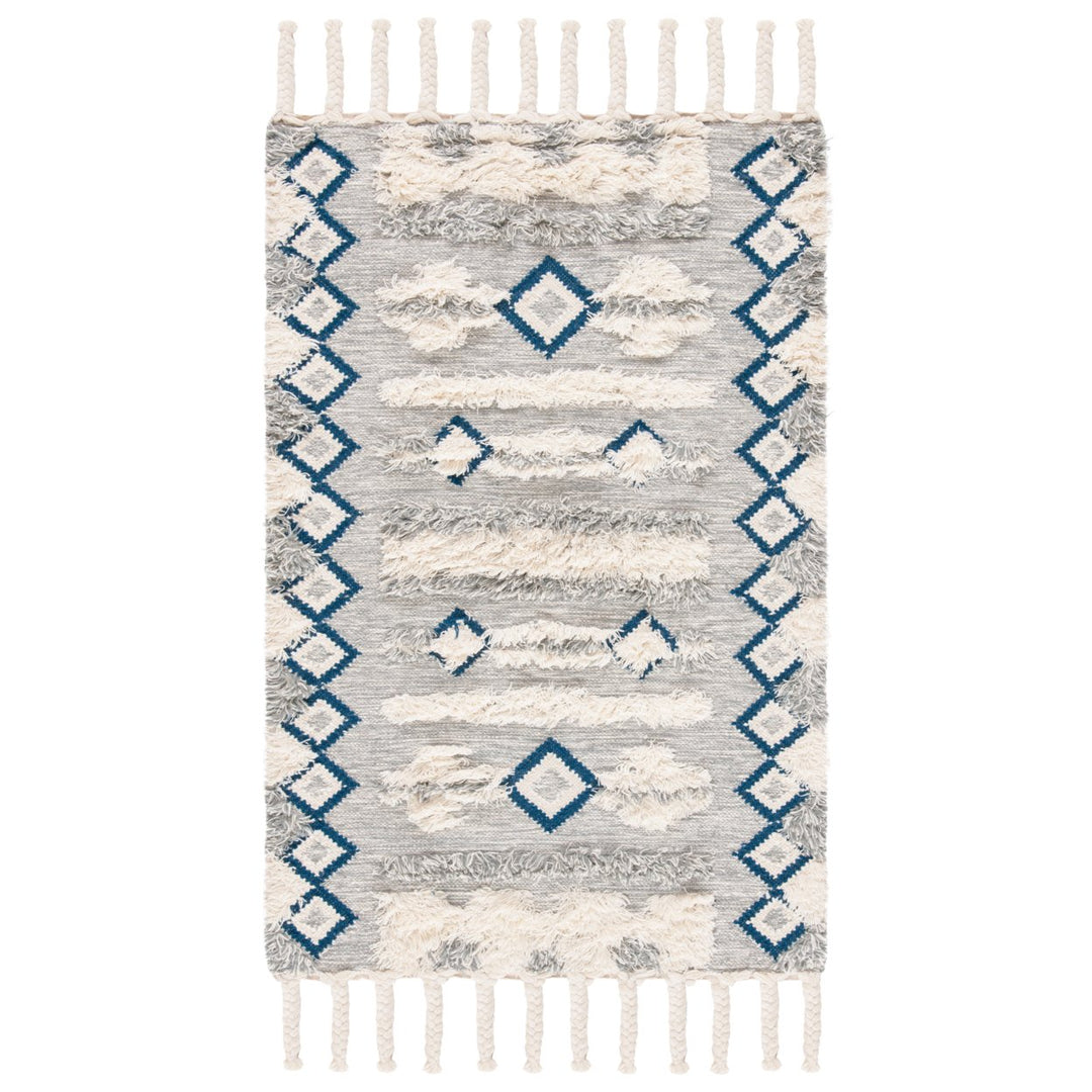 SAFAVIEH Kenya KNY909F Hand-knotted Grey / Ivory Rug Image 1