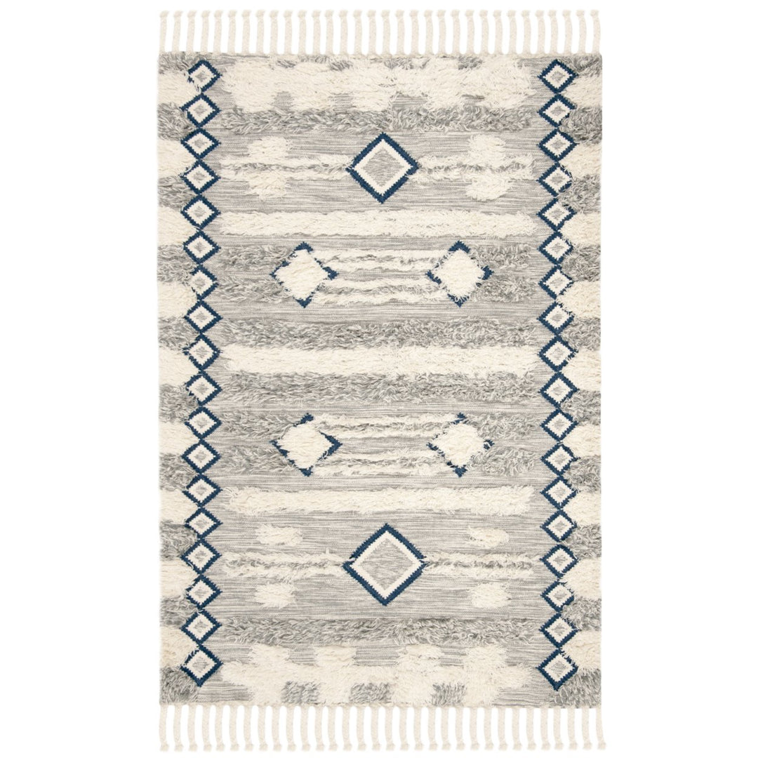 SAFAVIEH Kenya KNY909F Hand-knotted Grey / Ivory Rug Image 1