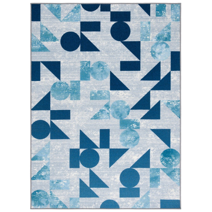 SAFAVIEH Kids Playhouse Collection KPH222F Grey/Blue Rug Image 1