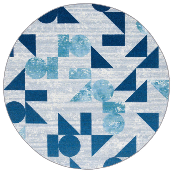 SAFAVIEH Kids Playhouse Collection KPH222F Grey/Blue Rug Image 4