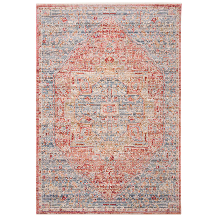 SAFAVIEH Kenitra Collection KRA630F Blue / Pink Rug Image 1