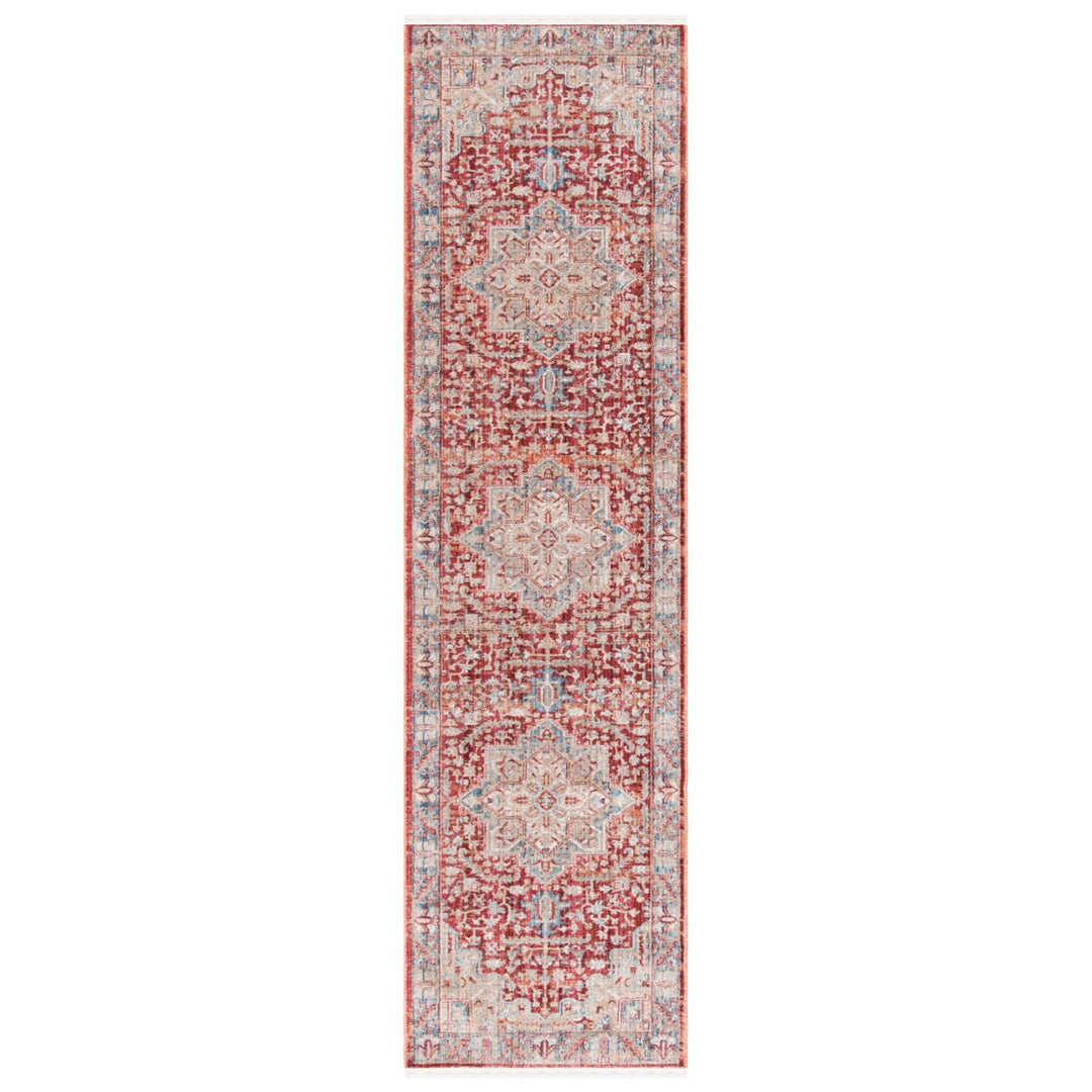 SAFAVIEH Kenitra Collection KRA628R Red / Blue Rug Image 1