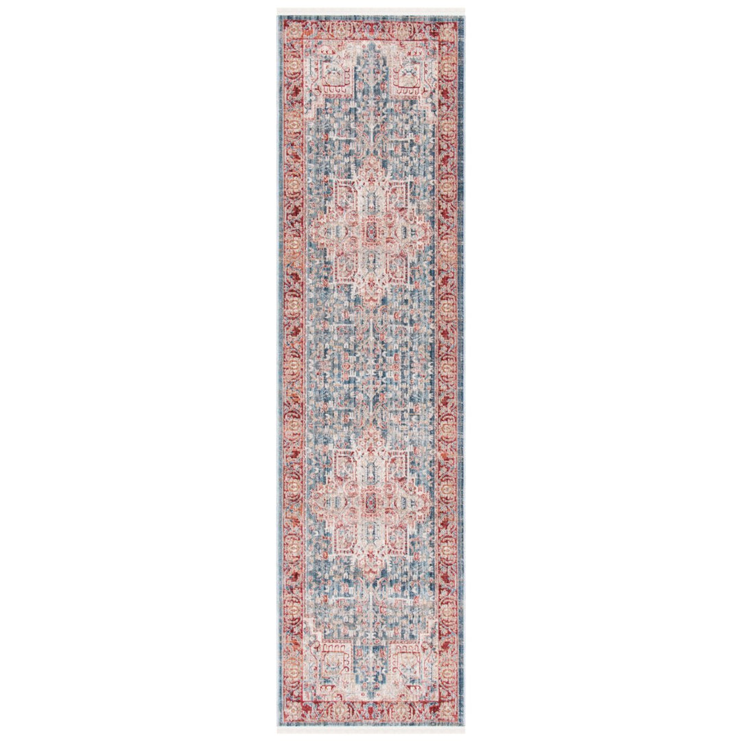 SAFAVIEH Kenitra Collection KRA659M Blue / Red Rug Image 1