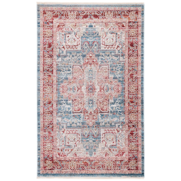 SAFAVIEH Kenitra Collection KRA659M Blue / Red Rug Image 1