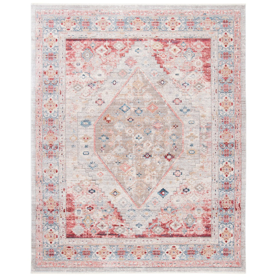 SAFAVIEH Kenitra Collection KRA662F Grey / Blue Rug Image 1