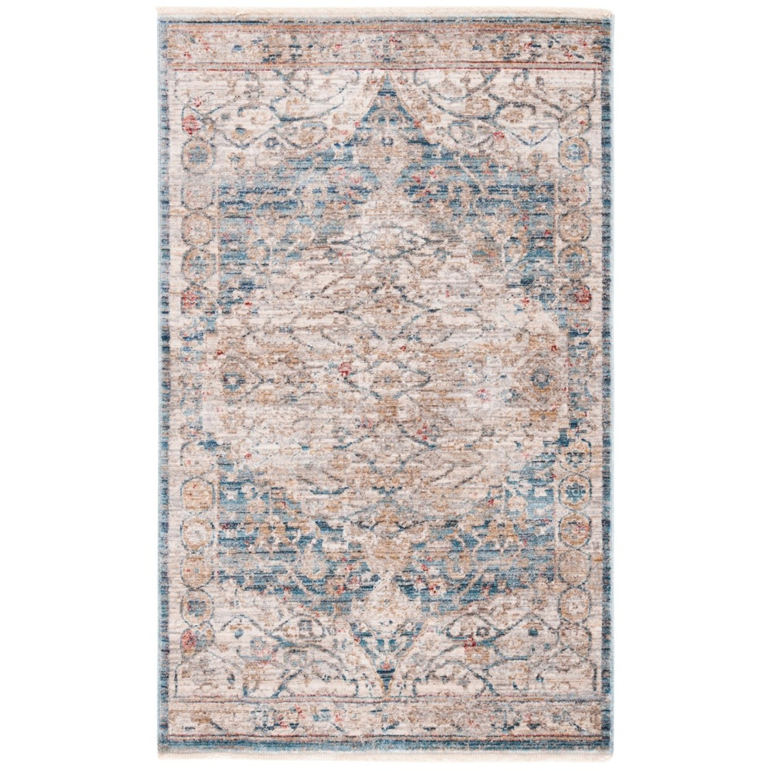 SAFAVIEH Kenitra Collection KRA661M Blue / Ivory Rug Image 1