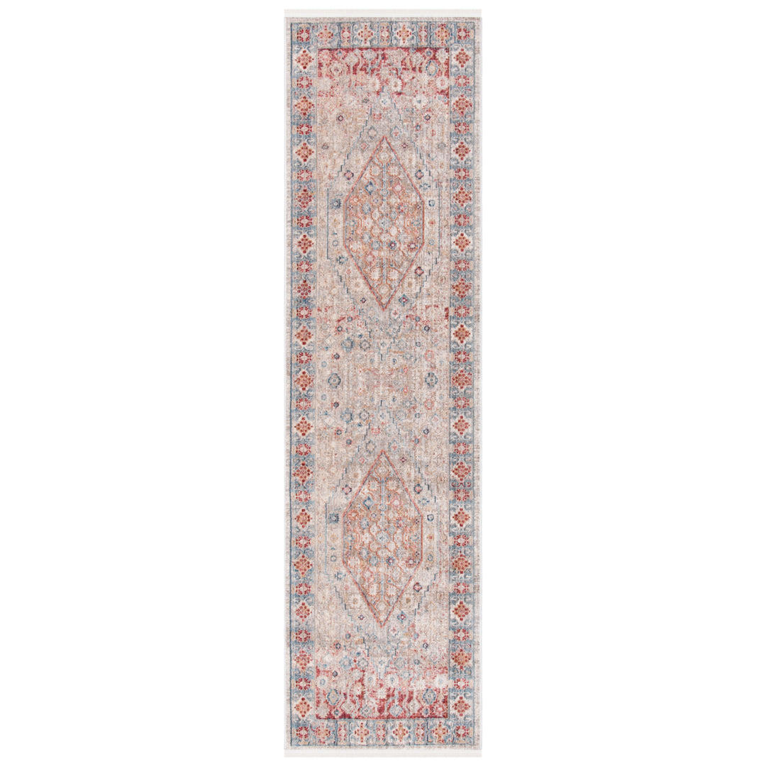 SAFAVIEH Kenitra Collection KRA662F Grey / Blue Rug Image 3