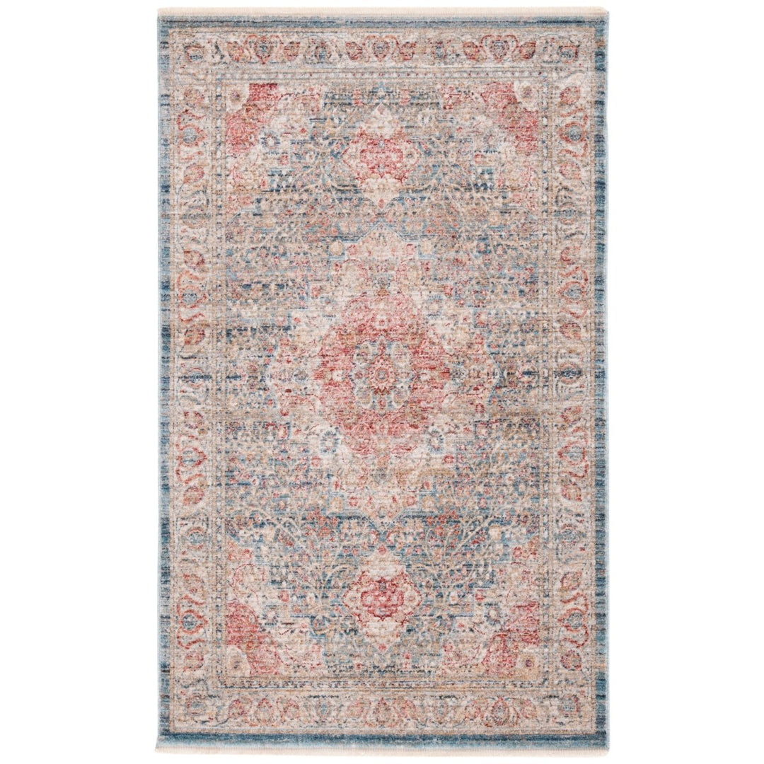 SAFAVIEH Kenitra Collection KRA672M Blue / Ivory Rug Image 1